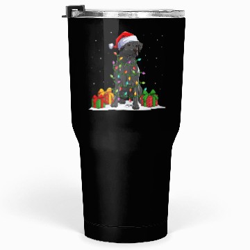 Discover Black Lab Labrador Christmas Lights Pajama Dog Tumblers 30 Oz
