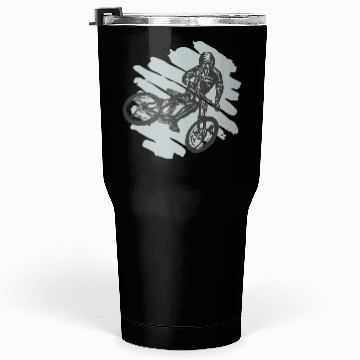 Discover Mountain Bike Biking Down Hill Cyclist Tumblers 30 Oz