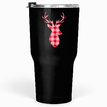 Discover deer plaid christmas Tumblers 30 Oz