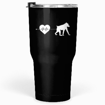 Discover monkey heartbeat Tumblers 30 Oz
