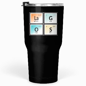 Discover Lagos | Periodic Table of Elements Tumblers 30 Oz