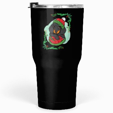 Discover Winter holiday dog Tumblers 30 Oz