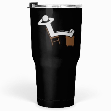 Discover Chill man chair icon Tumblers 30 Oz