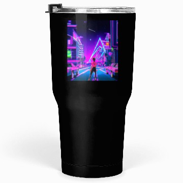 Discover Vaporwave Car Synthwave Girl Tumblers 30 Oz