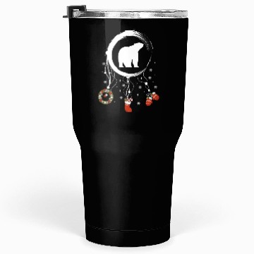 Discover Winter dreamcatcher Christmas Polar bear Tumblers 30 Oz