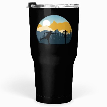 Discover Disc Golf - Disc Golfing Player Ultimate Frisbee Tumblers 30 Oz