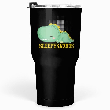 Discover Funny Sleppysaurus Dinosaurs Motif Tumblers 30 Oz