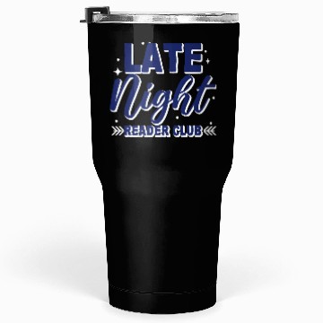 Discover Late Night Reader Club 3 Tumblers 30 Oz