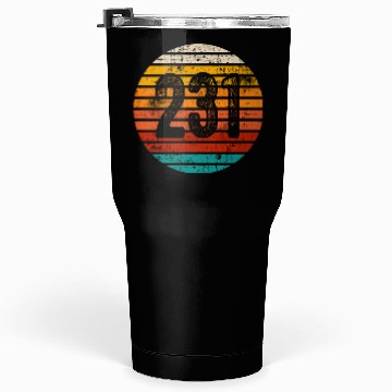 Discover Distressed Vintage Sunset 231 Area Code Tumblers 30 Oz