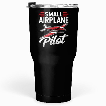 Discover Small Airplane Pilot Private Aircraft Tumblers 30 Oz