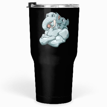 Discover Strong Elephant with Elephant Kid for a Elephant Tumblers 30 Oz