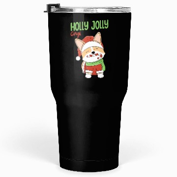Discover Holly Jolly Corgi Tumblers 30 Oz