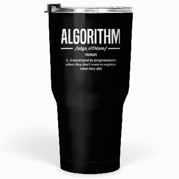 Discover Algorithm Programmer, Coding, Coder Tumblers 30 Oz