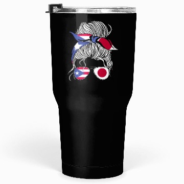 Discover Puerto Rico Flag Japan Grown Women Girl Country Tumblers 30 Oz