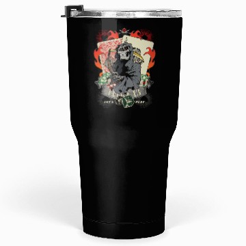 Discover Let us play Poker Lucky 13 Skull gift Tumblers 30 Oz