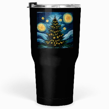 Discover Van Gogh Design Christmas Tree Tumblers 30 Oz