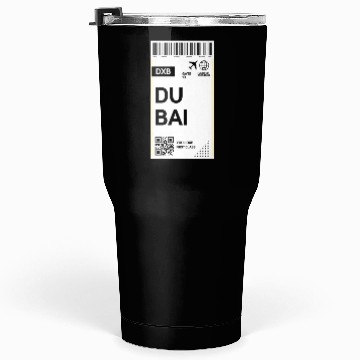Discover Destination Dubai Airport Travel pass Tumblers 30 Oz