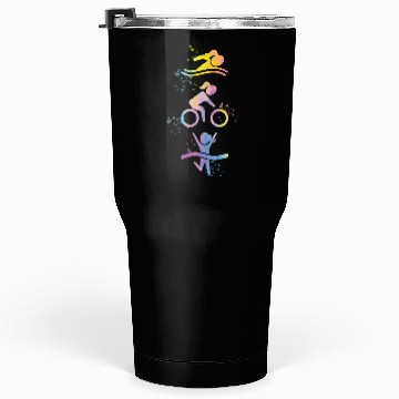 Discover Watercolor Womens Triathlon Tumblers 30 Oz