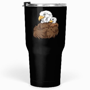 Discover Strong Eagle with Eagle Kid for a Eagle lovers Tumblers 30 Oz