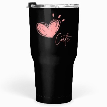 Discover Cute pink heart. Tumblers 30 Oz