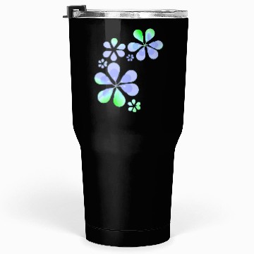 Discover purple flowers pattern shape green Tumblers 30 Oz