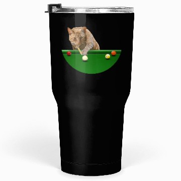 Discover 9 BALL POOL CAT Tumblers 30 Oz