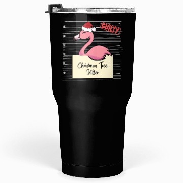 Discover Flamingo christmas funny prison Tumblers 30 Oz
