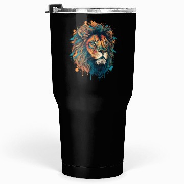 Discover Abstract Lion Tumblers 30 Oz