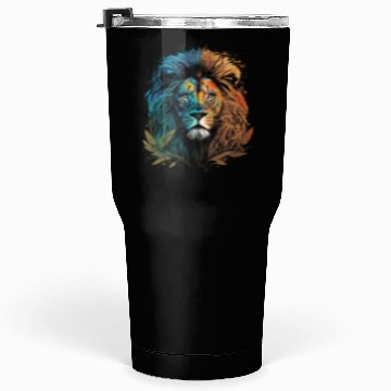 Discover Two Face Lion Tumblers 30 Oz