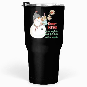 Discover Dear Santa I can explain Tumblers 30 Oz