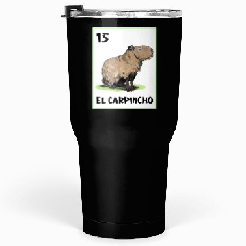 Discover El Carpincho Mexican Capybara Cards Tumblers 30 Oz