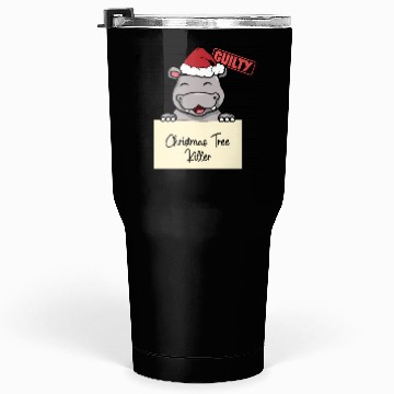 Discover Hippo christmas funny prison Tumblers 30 Oz