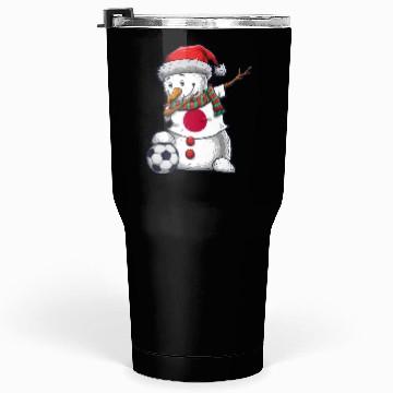 Discover Soccer Boy Dabbing Snowman Christmas Jersey Japan Tumblers 30 Oz