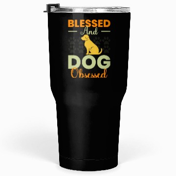 Discover Blessed & Dog Obsessed Owners Pet Lover Gift Ideas Tumblers 30 Oz
