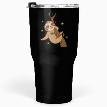 Discover Sloth chilling on Tree Nature lazy Tumblers 30 Oz