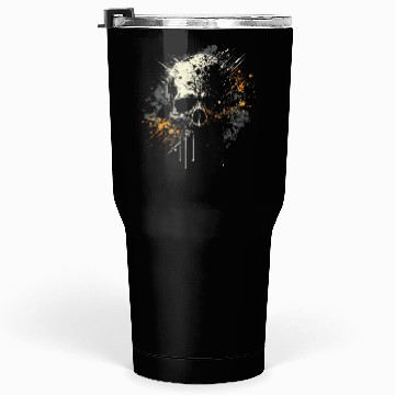 Discover Ink Splatter Skull Tumblers 30 Oz