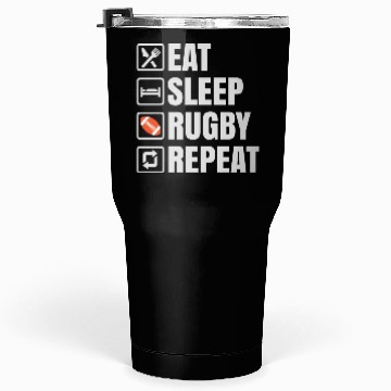 Discover Eat Sleep Rugby Repeat Tumblers 30 Oz