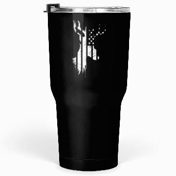 Discover Camouflage Flag Deer Hunting America Flag Tumblers 30 Oz