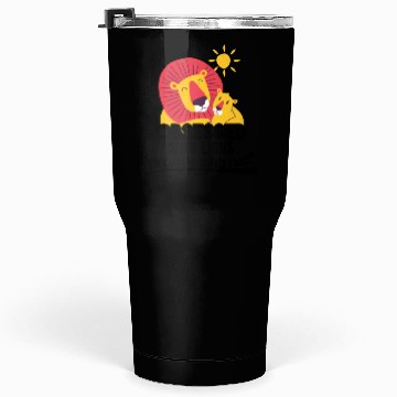 Discover Lion lying in the African sun Tumblers 30 Oz