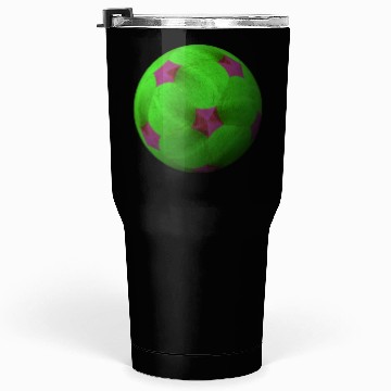 Discover Neon Green 3D with Purple Connected Star Shapes Tumblers 30 Oz