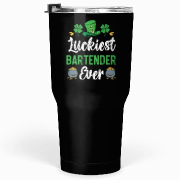 Discover Luckiest Bartender Ever St. Patrick's Saint Pattys Tumblers 30 Oz