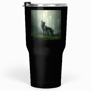 Discover Howling wolf at midnight Tumblers 30 Oz