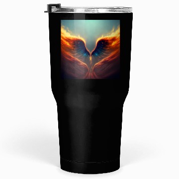 Discover Mashup Epic Wallpaper Flaming Angel Wings Tumblers 30 Oz