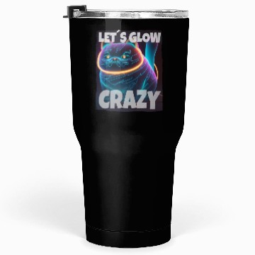 Discover Lets Glow Crazy Cat Kitten Fluffy Cat Tumblers 30 Oz