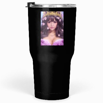 Discover Crown and Pink flowers Tumblers 30 Oz