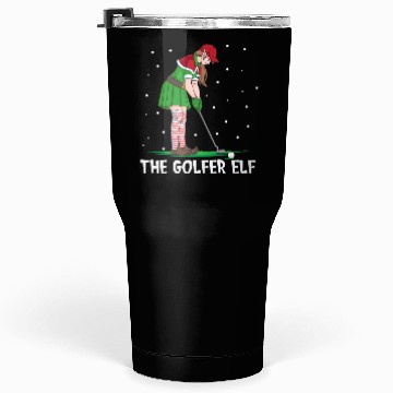 Discover The Golfer Elf Golf Christmas Golfing Tumblers 30 Oz