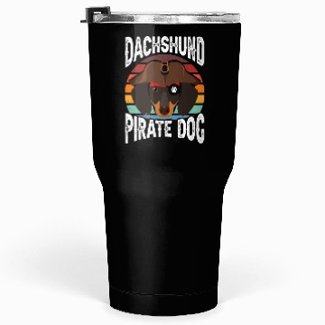 Discover Dachshund Pirate Dog Tumblers 30 Oz