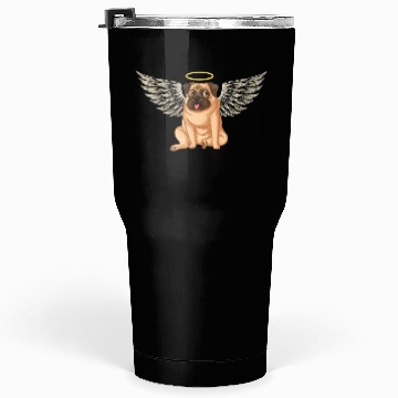 Discover Angel pug dog Tumblers 30 Oz