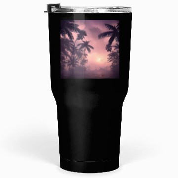 Discover Evening among palm trees Tumblers 30 Oz