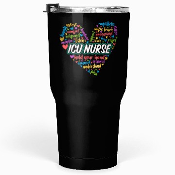Discover ICU Nurse Heart Tumblers 30 Oz